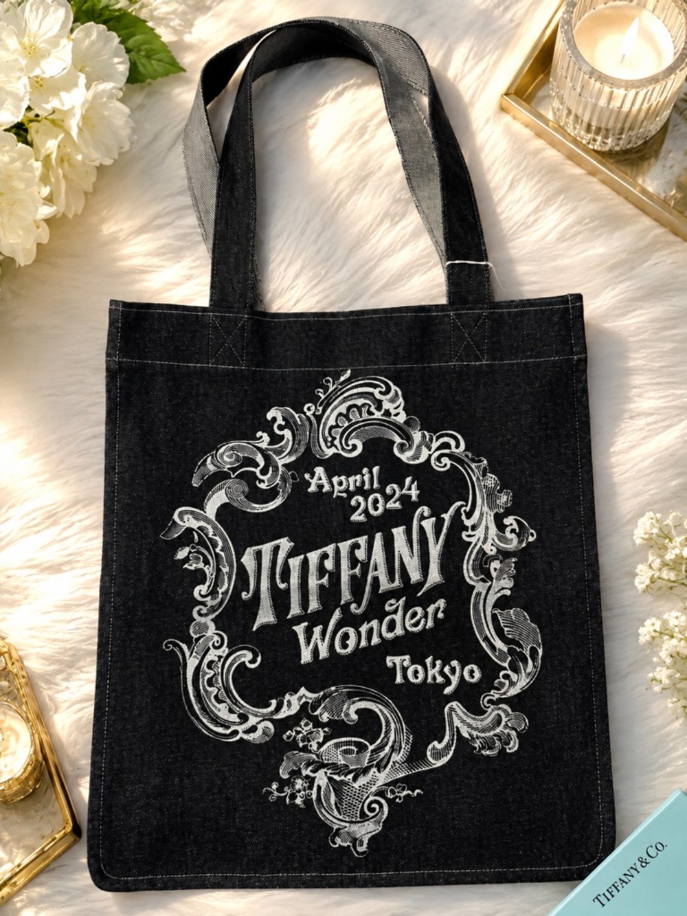 Tiffany & Co Tiffany Wonder Tokyo 2024 Limited Black Denim Tote Japan